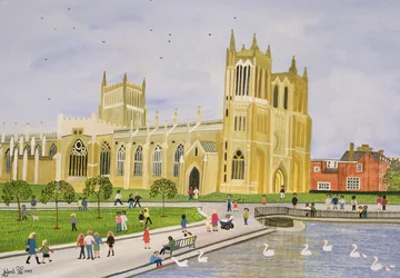 Cathédrale de Bristol et College Green, 1989
