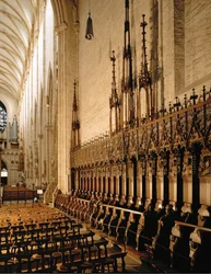 Choirstalls dans le Muenster à Ulm