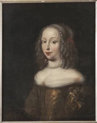 Portrait de Maria Elisabeth de Schleswig-Holstein-Gottorp (1634-1665), landgravine de Hesse-Darmstadt