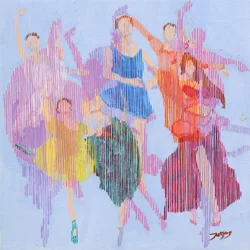 Des danseuses de ballet hautes en couleur