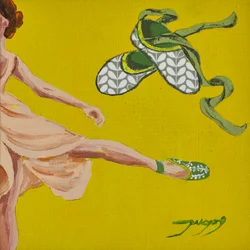 Ballerine dansante jaune