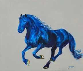 Galop bleu dynamique