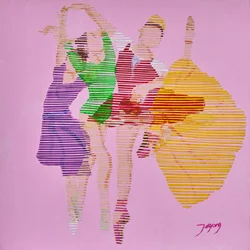 Une danse gracieuse aux rayures