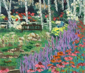 Le jardin des bouleaux d