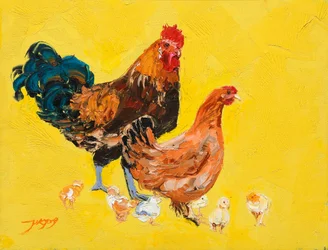 La joyeuse famille des poulets