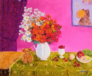 Nature morte florale éclatante