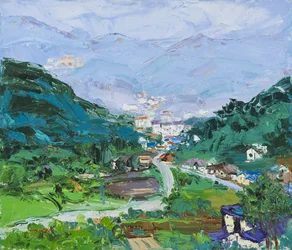 Un village de montagne plein de vie