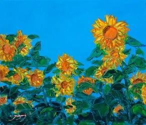 Un champ de tournesols aux couleurs éclatantes