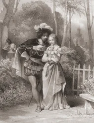 Faust et Gretchen. Faust et Marguerite.