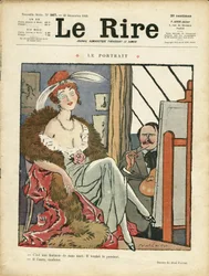 Illustration par Abel Faivre (1867-1945) pour la couverture de Le Rire