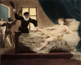 Un homme appréhende le fouet d