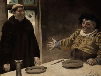Gargantua invitant Frère Jean, moine de l