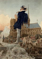 Gargantua urinant devant l