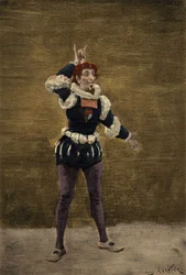Nazdecabre communiquant avec Panurge par signes. Pantagruel. Illustration de Jules Garnier. Dans "Rabelais et l