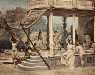 Femmes se baignant dans l