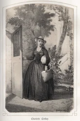Portrait de Charlotte Corday (1768 - 1793). dans 