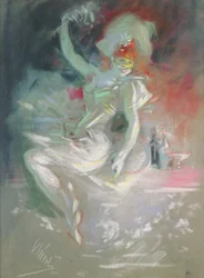 Mascarade, années 1890 (pastel sur papier)