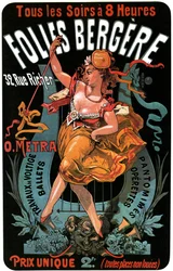 Affiche pour le Folies-Bergère 1874