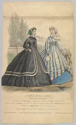 Modes de Mme. Antonie Lalanne, No. 791, de Le Moniteur de la Mode, 1848