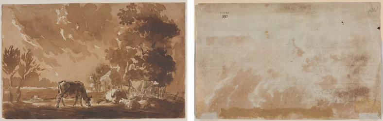 Paysage avec bétail (recto) Bétail (verso)