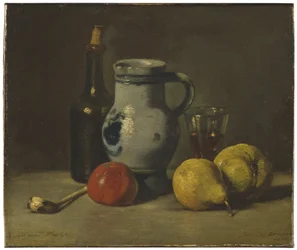 Nature morte avec une cruche grise