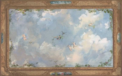 Conception pour le plafond du salon, Hôtel Candamo, vers 1873