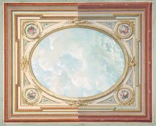 Conception pour un plafond de ciel en trompe-l