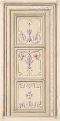 Conception pour un plafond, seconde moitié du XIXe siècle. Créateurs : Jules-Edmond-Charles Lachaise, Eugène-Pierre Gourdet