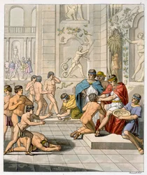 Cérémonie dans la capitale inca de Cuzco, Pérou, vers 1820-1839