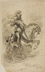 Cavalier à cheval