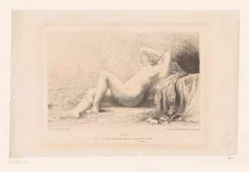 Femme nue couchée - Rêve (titre sur l