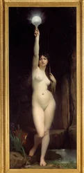 La Vérité. Personnification de la vérité. Peinture de Jules Lefebvre (1836-1911)
