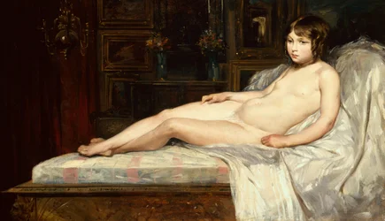 Jeune nue allongée