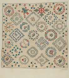 Couverture appliquée, vers 1936
