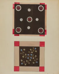 Tapis de boutons, vers 1936