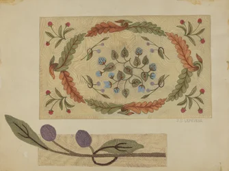 Tapis brodé, 1935-1942