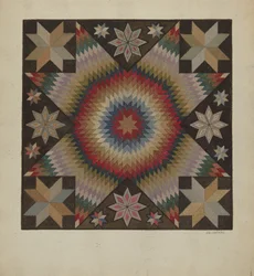 Tapis crocheté, vers 1936