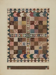 Couverture de berceau patchwork