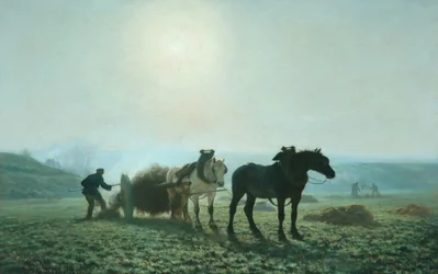 Chevaux dans un champ, 1873