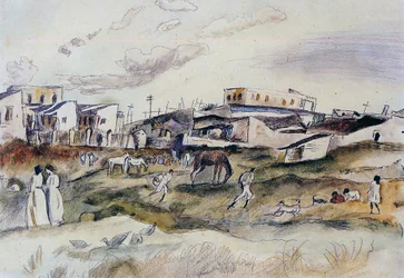 Une rue à La Havane, Cuba, 1917