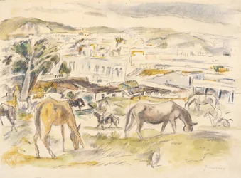 Chevaux dans le paysage