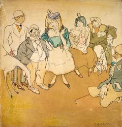 Personnages et Chiens, vers 1906