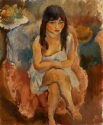 Jeune fille assise