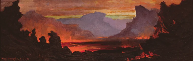 Volcan Hilo, Hawaï, 1886