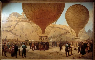 Départ de Léon Gambetta pour Tours sur l
