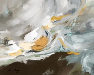 Paysage abstrait fluide