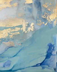 Paysage de vagues dorées