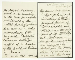 Lettre autographe, 20 juin 1875