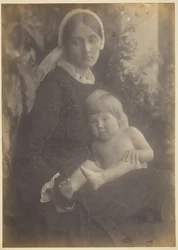 Mme Herbert Duckworth avec Gerald Duckworth, 1872