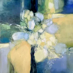 Abstrait floral serein